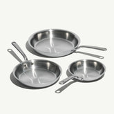 Stainless Clad Frying Pan Set