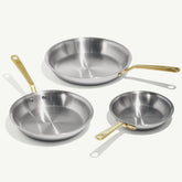 Stainless Clad Frying Pan Set