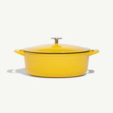Oval Enameled Cast Iron Dutch Oven