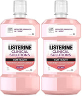 Listerine Clinical Solutions Gum Health Mouthwash, ICY Mint | Antiseptic | 500 mL | Pack of 2 | Prevents Buildup