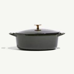Oval Enameled Cast Iron Dutch Oven